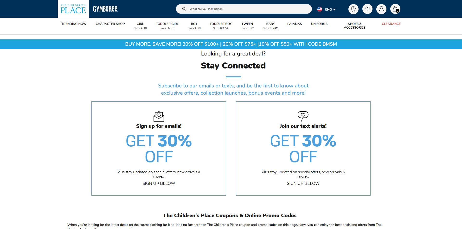 The Children's Place discount code